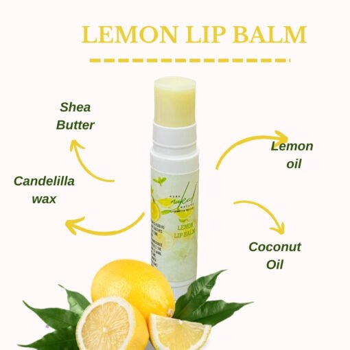 PURE NAKED NATURE Lemon Extract Combo of Lip Scrub and Lip Balm to Lighten Dark Lips and Get Soft Pink Lips - Paraben Free - Image 7