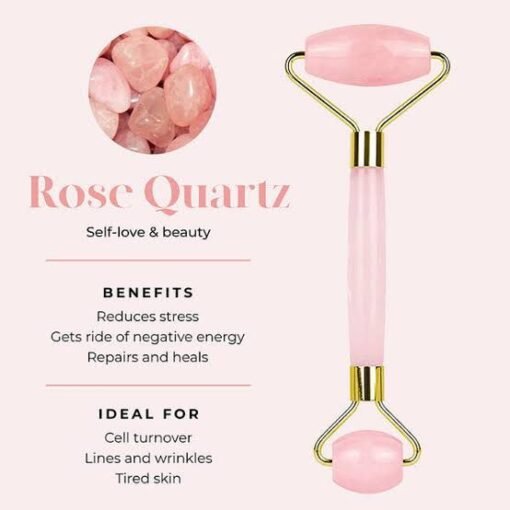 ROSE QUART JADE ROLLER