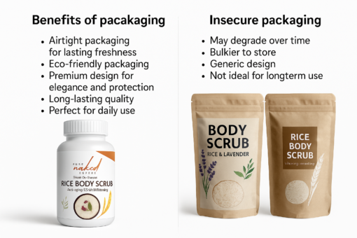 Rice foaming body scrub  (powder base )