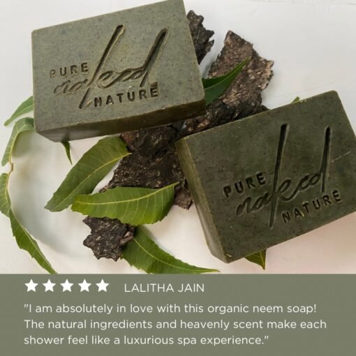 Neem Cold Process Soap Bar 100gm - Image 4