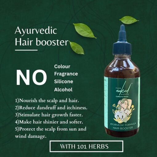 PURE NAKED NATURE HERBAL INFUSED HAIR OIL 250ML - Image 2