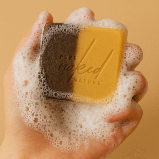 Ubtan Coffee Scrub Soap Bar | Natural Exfoliating & Brightening Bathing Bar with Coffee & Ubtan for Glowing, Smooth Skin – Handmade Herbal Soap for Men & Women - 100g (cold process)