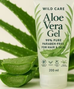 PURE NAKED NATURE  Raw & Organic Aloe Vera Gel – Cold-Pressed, Non-Sticky, and Chemical-Free 200gm