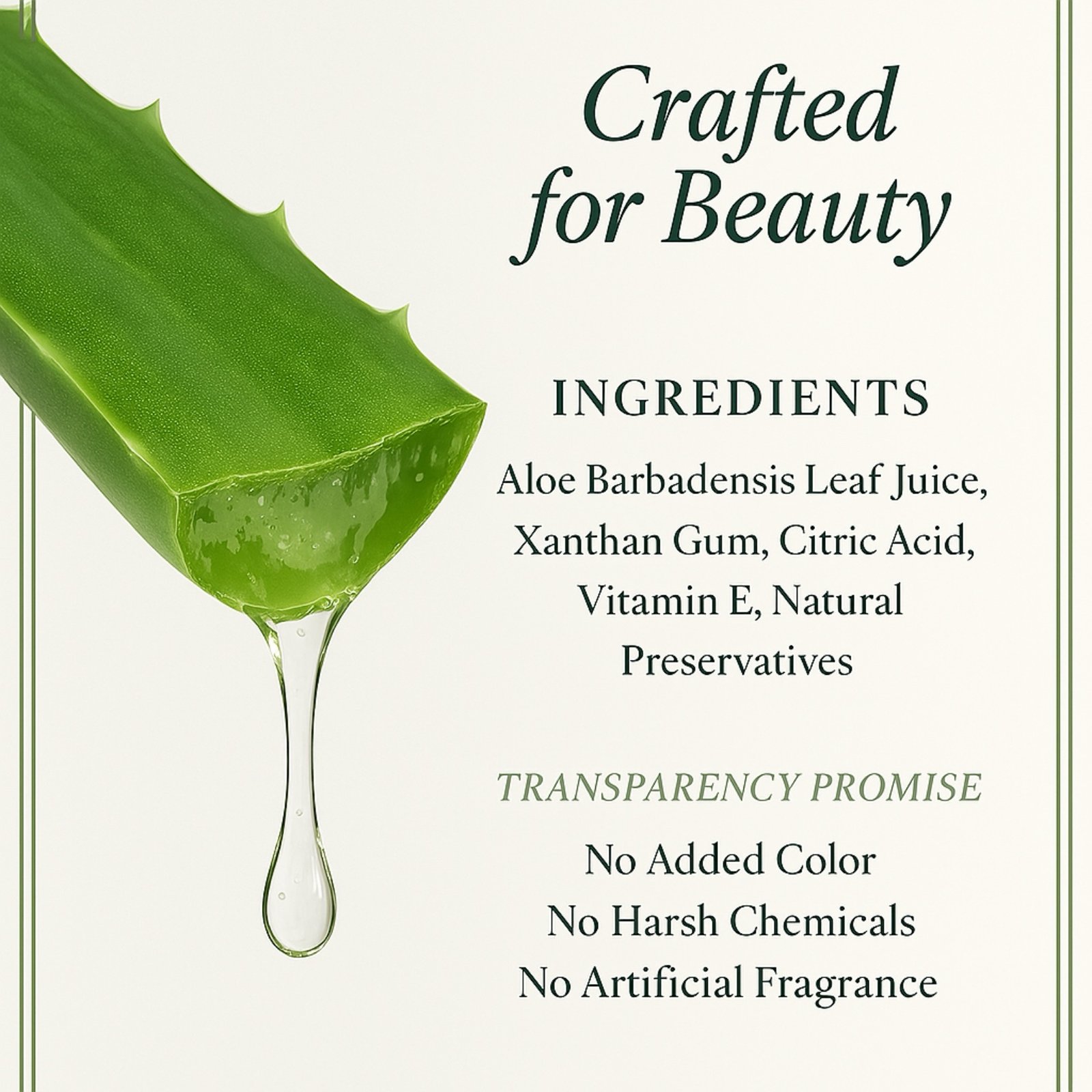 PURE NAKED NATURE Raw & Organic Aloe Vera Gel – Cold-Pressed, Non-Sticky, and Chemical-Free 200gm - Image 6